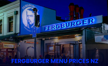 Fergberger NZ Menu Price